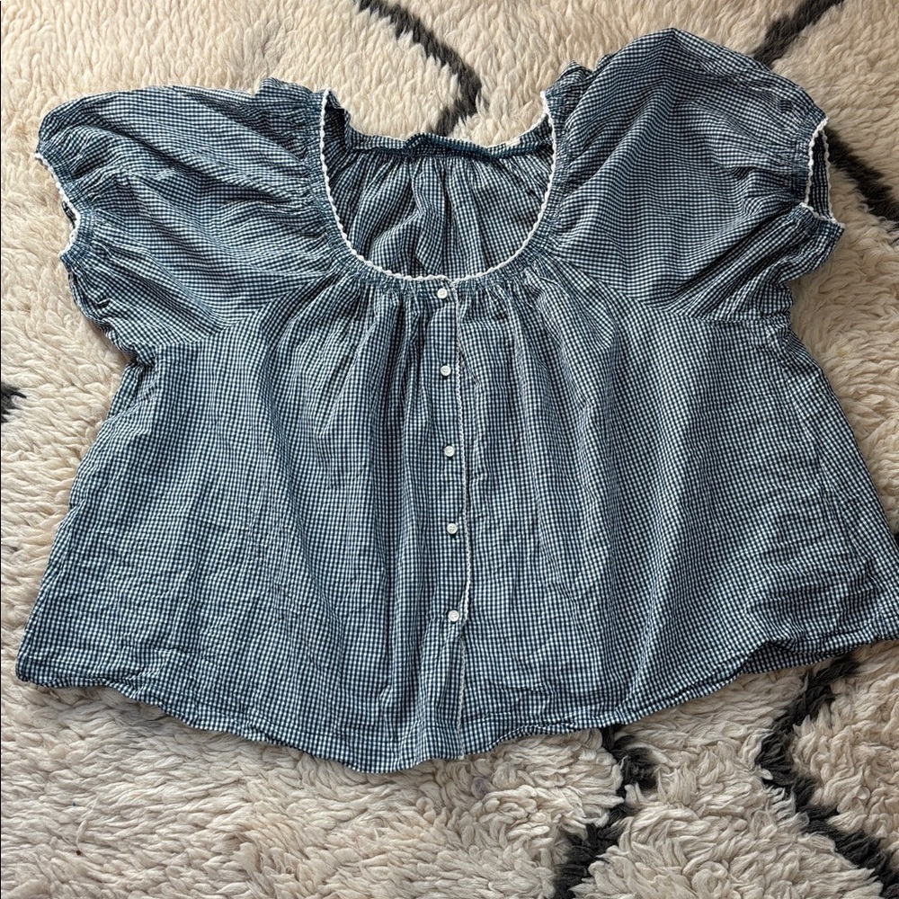 Doen Tennessee in Blue Azure Paris Gingham - Picture 8 of 16
